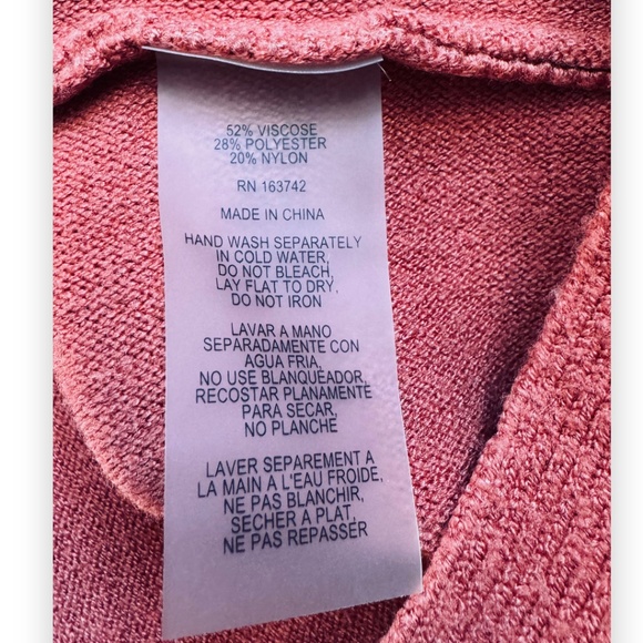 Vila Milano Coral Textured Knit Sweater Size M - Picture 6 of 9